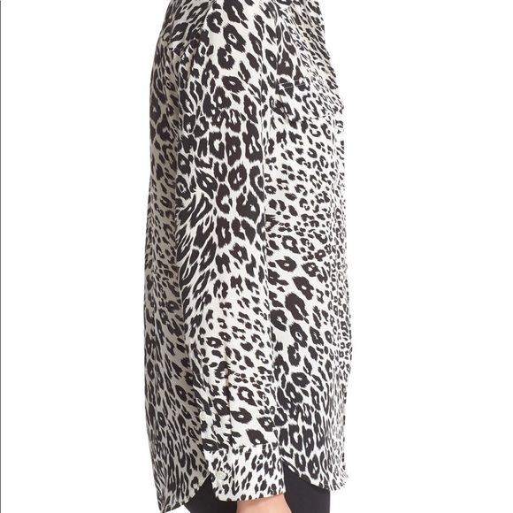 Equipment Slim Signature Cheetah Print Blouse Top - Picture 3 of 7